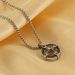 Women's Jewelry Titanium Steel Round Hollow Compass Compass Necklace Men's Personality Retro Eight Pointed Star Pendant Jewelry_ipsvogv.com