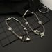 Fashionable And Versatile High Street Functional Style Metal Safety Buckle INS Men And Women Net Red Titanium Steel Short Retro Necklace_ipsvogv.com