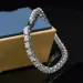Hip Hop Iced Out Sier Moissanite Tennis Chain Bracelet 3mm 4mm 5mm VVS White Round Dia Bg Jewelry Men And Women_ipsvogv.com