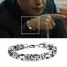 Yamaler Men Bracelet Exquisite Not Fade Buckle Closure Titanium Steel Men Wristband Bracelet Jewelry Daily Wear_ipsvogv.com