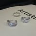 【 1103 Positive Reviews 】 Small Niche Super Flash Inlaid Zircon Ring For Female Students, Fashionable High-end, Ins Cool_ipsvogv.com