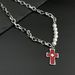 New Pearl Cross Necklace, Niche Fashion, Titanium Steel Pendant, Neck Chain, Collarbone Chain_ipsvogv.com