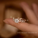New Mosang Stone Diamond 1 Carat Pure Silver Laurel Male Wedding Proposal Gift Ring for Girlfriend_ipsvogv.com