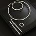 Pinduoduo Full Diamond Necklace Earrings Bracelet Ring High-end Fashion Set Jewelry New Hot Sale_ipsvogv.com