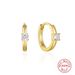 Women's Jewelry S925 Sterling Silver Classic Four Claw Single Diamond Earrings Minimalist Ins Style Earrings_ipsvogv.com