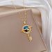 【 】 Key Starry Sky Light Luxury Charm Gorgeous Full Diamond Necklace Women's Versatile Clavicle Titanium Steel Chain_ipsvogv.com