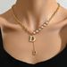 Sweet Small Fresh Ladies Necklace Personality English Letters Niche Design Clavicle Chain Inlaid Zircon Necklace_ipsvogv.com
