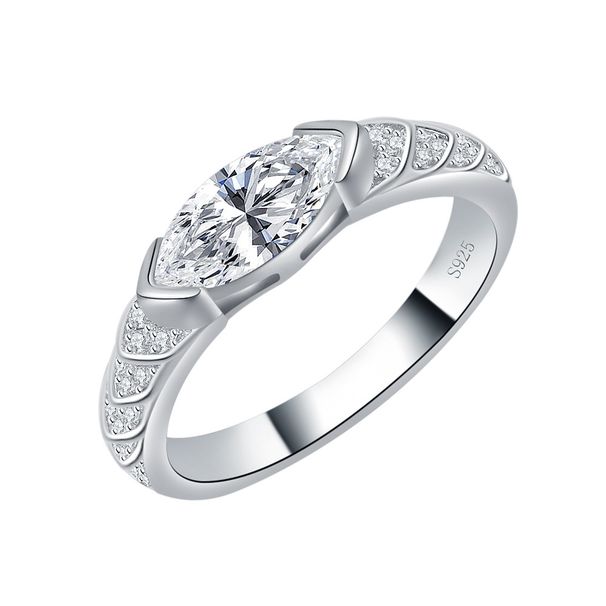 Silver Moissanite Ring Horus Eye Guardian Couple Ring Silver Ring Horse Eye_ipsvogv.com