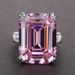 Cao Shi Accessories Large Rectangle Zircon Luxury Women's Wedding Engagement Ring_ipsvogv.com