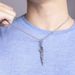 Vintage Diamond Pendant Daming Titanium Steel Necklace Stainless Steel Crafts Jewelry_ipsvogv.com