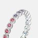 Rainbow Zircon Ring Necklace Two Wear S925 Silver Surrounded By Colored Gemstone Index Finger Ring Fashion Simple_ipsvogv.com