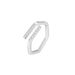 Women's Jewelry Temperament Irregular Opening Titanium Steel Ring Female Niche Irregular Cold Style Hand Jewelry Exquisite Zircon Jewelry_ipsvogv.com