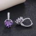 Cao Shi's Hot Selling New Fashionable Multi-color Zircon Heart-shaped With Temperament And Peach Heart Crystal Earrings_ipsvogv.com