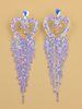 Explosions Tassel Peach Heart Full Diamond Earrings Bohemian Long Women's Earrings earring_ipsvogv.com
