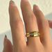 INS Electroplated Titanium Steel Valentine's Day Single Row Zircon Ring_ipsvogv.com