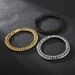 Men's Jewelry Double Woven Denim Chain Series Street Rock Hiphop Jewelry Buckle Multi Color Titanium Steel Bracelet Necklace_ipsvogv.com