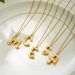 Fashion All Match Plated 26 English Letters Necklace Simple High End Clavicle Chain Pendant_ipsvogv.com