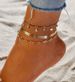 Pop Creative Round Chain, Versatile In Summer, Fashionable Arrow Inlaid Diamond Three Piece Set Ankle Chain_ipsvogv.com
