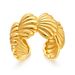 Stacked exaggerated personality bracelet open ring shell design bow irregular wide version retro ring_ipsvogv.com