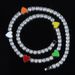 Men's Jewelry Hip Hop New Five Color Love Pendant 5mm Tennis Chain Fashion Tennis Chain Necklace Jewelry_ipsvogv.com