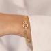 Women's Jewelry Braided Bracelet Spring Buckle Opening DIY Hanging Accessories Mesh Bracelet Jewelry Stainless Steel Plated 14K Gold Mesh_ipsvogv.com