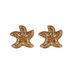 Second Hand Niche Russian Gold High End Earrings Flower Heavy Industry Earrings Temperament Retro Silver Needle Earrings_ipsvogv.com