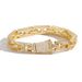 Unisex Hip Hop Bracelet H Shaped 10mm Wide Spring Buckle Design Cuban Chain Bracelet Personality Trendy Men's Accessories_ipsvogv.com