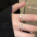 【 Store Hot Sale 】 Surrounding Planet Zircon Matte Plain Ring, Women's Cold Style, Niche Design, High-end Feeling,_ipsvogv.com