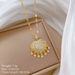 Steel 【 Titanium 】 Tassel Auspicious Lock Light Luxury Temperament Gorgeous Full Diamond Necklace Women's Versatile 【 】_ipsvogv.com