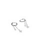 Jewelry & Accessories Brass Real Gold Electroplated Six Pointed Star Moon Three Piece Earring Set Ear Clip Earrings_ipsvogv.com