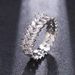 Women's Ring Platinum Plated 3A Double Row Zircon Full Diamond Ring Rose Gold Plated Gold Luxury Ladies Popular Jewelry Batch_ipsvogv.com