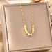 Korean Style Fashionable Titanium Steel Necklace For Women, With A Light Luxury High-end Feel. Eight Sided Wealth Block_ipsvogv.com