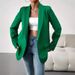 Women's Clothing autumn and winter solid color lapel small suit temperament commuter jacket_ipsvogv.com