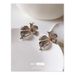 Exaggerated retro metal flower earrings petals Internet celebrity high end sense of the same style light luxury high end earrings for women_ipsvogv.com