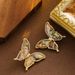 Fashionable Natural Abalone, Colorful Shellfish, Butterfly Earrings, Female Niche, Autumn And Winter High-end, Light_ipsvogv.com