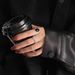 Fashion Style, Niche Design, Super Black Agate, Cool Style Ring, Women's Fashion Trend, Versatile, High-end Feeling_ipsvogv.com