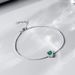 light Luxury Fashion Love Cultivated Emerald Bracelet Female S925 Silver Inlaid Cultivated Colored Gemstone Hand Jewelry Customization_ipsvogv.com
