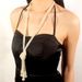 Multi layered pearl necklace 1920s banquet sweater chain pendant_ipsvogv.com