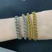 Hip Hop Encrypted Cuban Chain Gold Men's Bracelet Stainless Necklace Titanium Steel Jewelry_ipsvogv.com