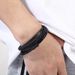 Woven Fashion Titanium Steel Braided Magnetic Clasp Multi-layer Leather Bracelet_ipsvogv.com