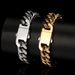 Men's Jewelry Hip Hop Stainless Steel Cuban Bracelet Spring Buckle Round Grinding Encryption Titanium Steel Men's Bracelet Jewelry_ipsvogv.com