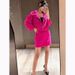 Women's Clothing Star Fashion Fluorescent Series Heavy duty Three dimensional Flower Decorated Short Suit Jacket_ipsvogv.com
