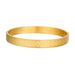 Diamond Pattern Titanium Steel Personality Open Bracelet Fashion Stainless Steel Bracelet Men's Retro Trend Frosted Bracelet_ipsvogv.com
