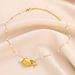 Shell Starfish Pearl Pendant Necklace, Women's Gold Stainless Steel Jewelry Necklace Accessories_ipsvogv.com