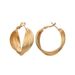 Retro Ins Style Geometric Metal Real Gold Twisted Atmospheric Earrings Earring_ipsvogv.com