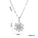 Necklace Women's Golden Rotating Five-petal Flower Floret ins Cool Style Women's Internet Celebrity Tide Necklace Simple New Style Titanium Steel_ipsvogv.com