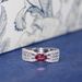Noodles Wheat Ear Red Zircon Egg Simulation Diamond Daily Whitening And Luminous Quality Light Luxury Tail Finger Ring_ipsvogv.com
