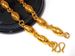 JL043 Men's Gold-plated Oval Arhat Bead Double-sided Relief Overlord Gold Necklace Color Preserving Thick Chain_ipsvogv.com