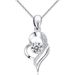 S925 Sterling Silver Angel Wing Clavicle Necklace Female Niche Moissanite Love Pendant Jewelry Couple Engraving_ipsvogv.com
