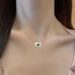【 Full body titanium steel 】 temperament eyelashes, eyes, furnace, real gold necklace, female Instagram, internet_ipsvogv.com